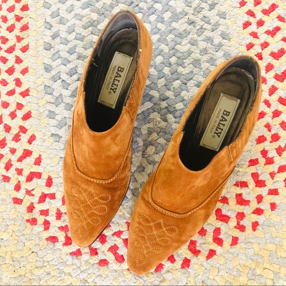vintage suede western booties Bally - Picture 9 of 11